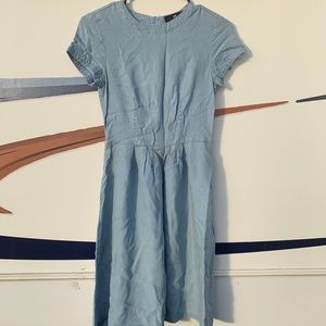 Chambray babydoll dress